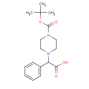 CAS No:347186-49-6 2-[4-[(2-methylpropan-2-yl)oxycarbonyl]piperazin-1-yl]-2-phenylacetic<br />acid