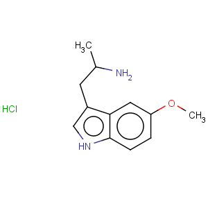 CAS No:34736-04-4 1H-Indole-3-ethanamine,5-methoxy-a-methyl-, hydrochloride (1:?)