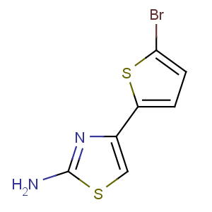 CAS No:34801-14-4 4-(5-bromothiophen-2-yl)-1,3-thiazol-2-amine
