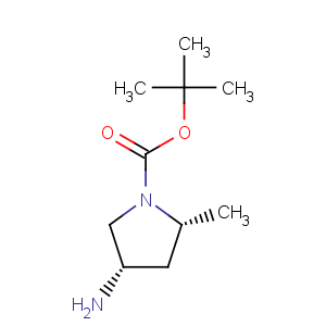 CAS No:348165-60-6 1-pyrrolidinecarboxylicacid,4-amino-2-methyl-,1,1-dimethylethylester,(2r,4s)-(9ci)