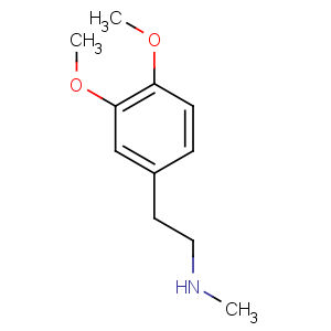 CAS No:3490-06-0 2-(3,4-dimethoxyphenyl)-N-methylethanamine