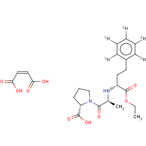 CAS No:349554-02-5 Enalapril-D5 Maleate (phenyl-D5)