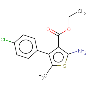 CAS No:350989-77-4 3-Thiophenecarboxylicacid, 2-amino-4-(4-chlorophenyl)-5-methyl-, ethyl ester