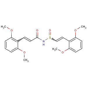 CAS No:352431-29-9 (E)-3-(2,6-dimethoxyphenyl)-N-[(E)-2-(2,<br />6-dimethoxyphenyl)ethenyl]sulfinylprop-2-enamide