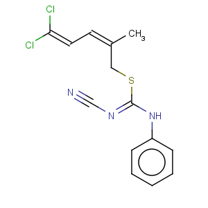 CAS No:353254-67-8 1-Cyano-2-(5,5-dichloro-2-methylpenta-2,4-dienyl)-3-phenylisothiourea