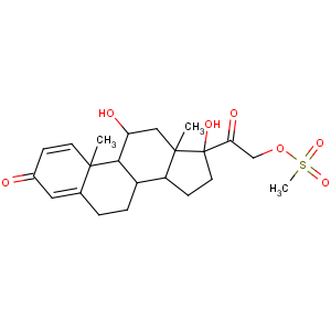 CAS No:35410-28-7 [2-[(8S,9S,10R,11S,13S,14S,17R)-11,17-dihydroxy-10,13-dimethyl-3-oxo-7,<br />8,9,11,12,14,15,<br />16-octahydro-6H-cyclopenta[a]phenanthren-17-yl]-2-oxoethyl]<br />methanesulfonate