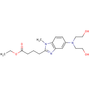 CAS No:3543-74-6 ethyl<br />4-[5-[bis(2-hydroxyethyl)amino]-1-methylbenzimidazol-2-yl]butanoate