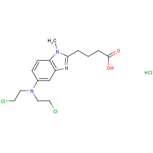 CAS No:3543-75-7 4-[5-[bis(2-chloroethyl)amino]-1-methylbenzimidazol-2-yl]butanoic<br />acid