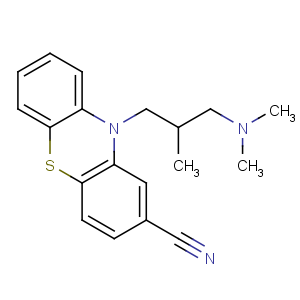CAS No:3546-03-0 10-[3-(dimethylamino)-2-methylpropyl]phenothiazine-2-carbonitrile