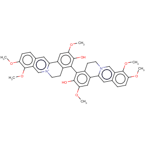 CAS No:35470-49-6 4,4'-Bi-6H-dibenzo[a,g]quinolizinium,5,5'-dihydro-3,3'-dihydroxy-2,2',9,9',10,10'-hexamethoxy-