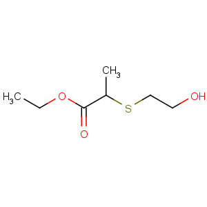 CAS No:35562-87-9 Propanoic acid,2-[(2-hydroxyethyl)thio]-, ethyl ester