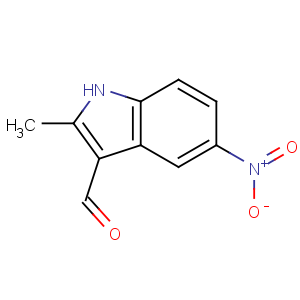 CAS No:3558-17-6 2-methyl-5-nitro-1H-indole-3-carbaldehyde