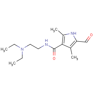 CAS No:356068-86-5 N-[2-(diethylamino)ethyl]-5-formyl-2,4-dimethyl-1H-pyrrole-3-carboxamide