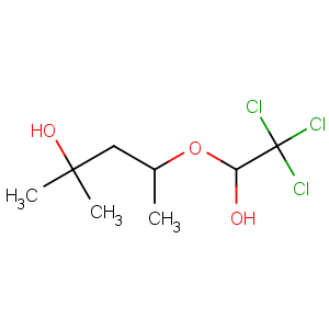 CAS No:3563-58-4 2-methyl-4-(2,2,2-trichloro-1-hydroxyethoxy)pentan-2-ol