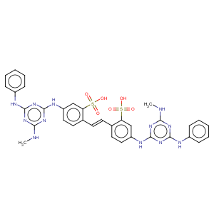CAS No:35632-99-6 Benzenesulfonic acid,2,2'-(1,2-ethenediyl)bis[5-[[4-(methylamino)-6-(phenylamino)-1,3,5-triazin-2-yl]amino]-