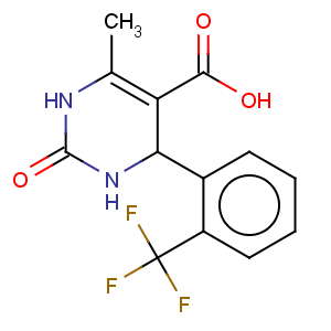 CAS No:356566-54-6 5-Pyrimidinecarboxylicacid, 1,2,3,4-tetrahydro-6-methyl-2-oxo-4-[2-(trifluoromethyl)phenyl]-