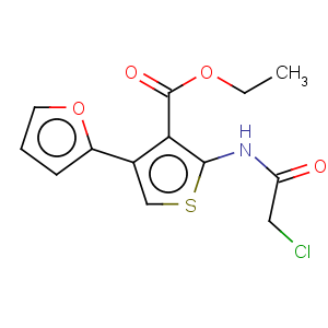CAS No:356568-72-4 3-Thiophenecarboxylicacid, 2-[(2-chloroacetyl)amino]-4-(2-furanyl)-, ethyl ester