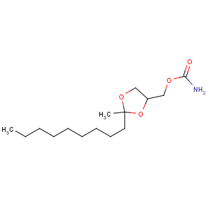 CAS No:3567-40-6 (2-methyl-2-nonyl-1,3-dioxolan-4-yl)methyl carbamate