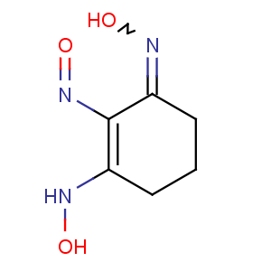 CAS No:3570-93-2 (NZ)-N-[3-(hydroxyamino)-2-nitrosocyclohex-2-en-1-ylidene]hydroxylamine