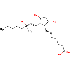 CAS No:35700-23-3 (Z)-7-[(1R,2R,3R,5S)-3,5-dihydroxy-2-[(E,<br />3S)-3-hydroxy-3-methyloct-1-enyl]cyclopentyl]hept-5-enoic acid