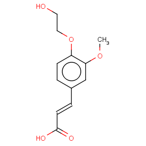 CAS No:35703-32-3 2-Propenoic acid,3-[4-(2-hydroxyethoxy)-3-methoxyphenyl]-
