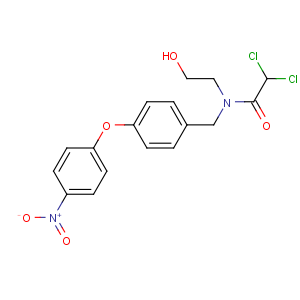 CAS No:3576-64-5 2,<br />2-dichloro-N-(2-hydroxyethyl)-N-[[4-(4-nitrophenoxy)phenyl]methyl]<br />acetamide