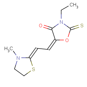 CAS No:35795-44-9 3-Ethyl-5-[(3-methylthiazolidin-2-ylidene)ethylidene]-2-thioxooxazolidin-4-one