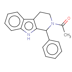 CAS No:3584-41-6 Ethanone,1-(1,3,4,9-tetrahydro-1-phenyl-2H-pyrido[3,4-b]indol-2-yl)-