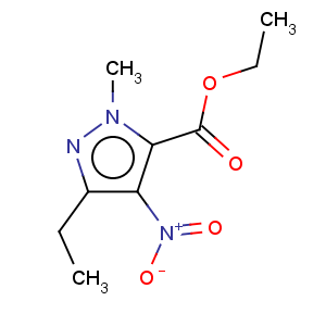 CAS No:358641-22-2 1H-Pyrazole-5-carboxylicacid, 3-ethyl-1-methyl-4-nitro-, ethyl ester