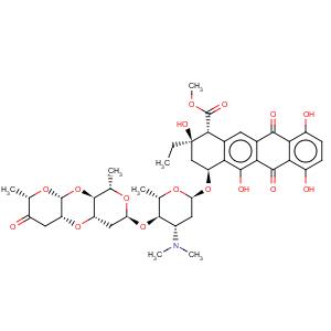 CAS No:35906-51-5 1-Naphthacenecarboxylicacid, 4-[[[2''',3''-anhydro]-O-3,6-dideoxy-a-L-erythro-hexopyranos-4-ulos-1-yl-(1®