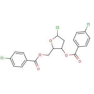 CAS No:3601-90-9 [(2R,3S)-5-chloro-3-(4-chlorobenzoyl)oxyoxolan-2-yl]methyl<br />4-chlorobenzoate