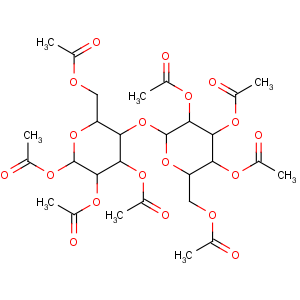 CAS No:3616-19-1 D-Glucopyranose,4-O-(2,3,4,6-tetra-O-acetyl-b-D-glucopyranosyl)-, 1,2,3,6-tetraacetate