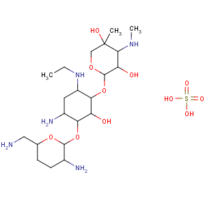 CAS No:362045-44-1 (2R,3R,4R,5R)-2-[(1S,2S,3R,4S,6R)-4-amino-3-[(2R,3S,<br />6S)-3-amino-6-(aminomethyl)oxan-2-yl]oxy-6-(ethylamino)-2-<br />hydroxycyclohexyl]oxy-5-methyl-4-(methylamino)oxane-3,5-diol