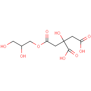 CAS No:36291-32-4 2-[2-(2,3-dihydroxypropoxy)-2-oxoethyl]-2-hydroxybutanedioic acid