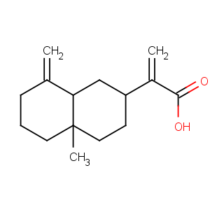 CAS No:3650-43-9 2-Naphthaleneaceticacid, decahydro-4a-methyl-a,8-bis(methylene)-, (2R,4aR,8aS)-