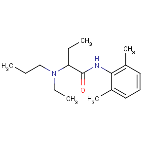 CAS No:36637-18-0 N-(2,6-dimethylphenyl)-2-[ethyl(propyl)amino]butanamide