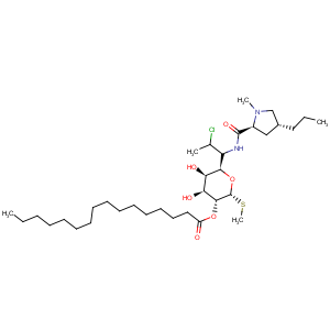 CAS No:36688-78-5 L-threo-a-D-galacto-Octopyranoside, methyl7-chloro-6,7,8-trideoxy-6-[[[(2S,4R)-1-methyl-4-propyl-2-pyrrolidinyl]carbonyl]amino]-1-thio-,2-hexadecanoate