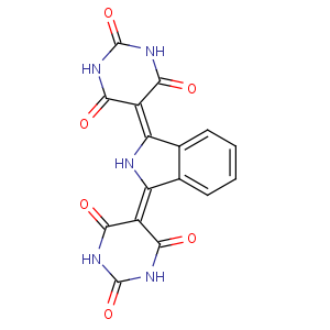 CAS No:36888-99-0 5-[3-(2,4,6-trioxo-1,3-diazinan-5-ylidene)isoindol-1-ylidene]-1,<br />3-diazinane-2,4,6-trione
