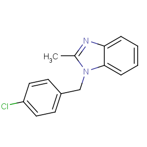 CAS No:3689-76-7 1-[(4-chlorophenyl)methyl]-2-methylbenzimidazole