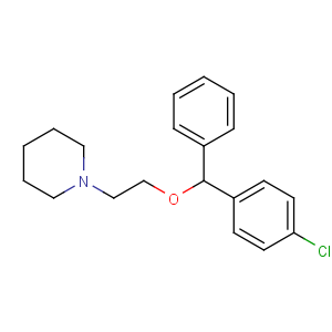 CAS No:3703-76-2 1-[2-[(4-chlorophenyl)-phenylmethoxy]ethyl]piperidine