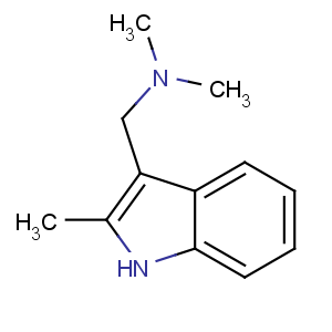 CAS No:37125-92-1 N,N-dimethyl-1-(2-methyl-1H-indol-3-yl)methanamine