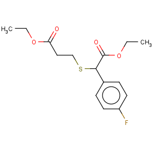 CAS No:37136-51-9 Benzeneacetic acid, a-[(3-ethoxy-3-oxopropyl)thio]-4-fluoro-,ethyl ester