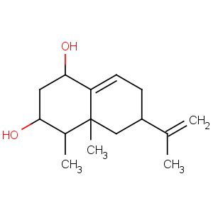 CAS No:37208-05-2 (1R,3R,4S,4aR,6R)-4,4a-dimethyl-6-prop-1-en-2-yl-2,3,4,5,6,<br />7-hexahydro-1H-naphthalene-1,3-diol