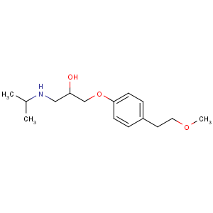 CAS No:37350-58-6 1-[4-(2-methoxyethyl)phenoxy]-3-(propan-2-ylamino)propan-2-ol