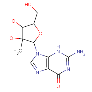 CAS No:374750-30-8 2-amino-9-[(2R,3R,4R,5R)-3,<br />4-dihydroxy-5-(hydroxymethyl)-3-methyloxolan-2-yl]-3H-purin-6-one