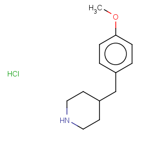 CAS No:37581-27-4 Piperidine,4-[(4-methoxyphenyl)methyl]-, hydrochloride (1:1)