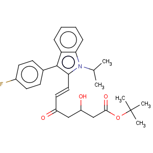 CAS No:375846-25-6 tert-Butyl (E)-7-[3'-(4''-fluorophenyl)-1'-methylethyl-indol-2'-yl]-3-hydroxy-5-oxo-6-heptenoate