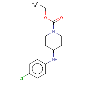 CAS No:37656-66-9 1-Piperidinecarboxylicacid, 4-[(4-chlorophenyl)amino]-, ethyl ester