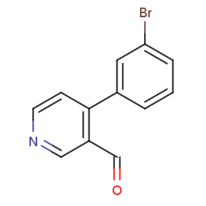 CAS No:376646-64-9 4-(3-bromophenyl)pyridine-3-carbaldehyde