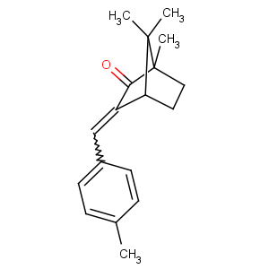 CAS No:38102-62-4 (2E)-4,7,<br />7-trimethyl-2-[(4-methylphenyl)methylidene]bicyclo[2.2.1]heptan-3-one
